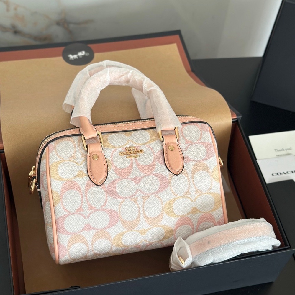 Coach Sherbet Gradient Monogram Mini Satchel - Picture 6 of 9